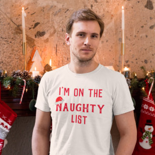 T-shirt Je suis sur la liste des vilains