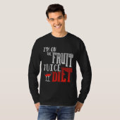 T-shirt Je Suis Sur Le Jus De Fruit Diet Vin (Devant entier)