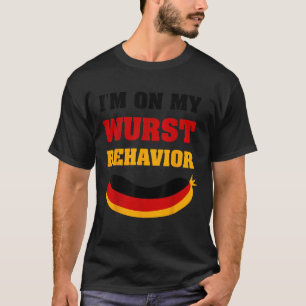 T-shirt Je suis sur mon comportement de courge Chemise drô