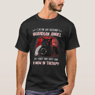 T-shirt Je suis sur mon deuxième ange gardien Mon premier