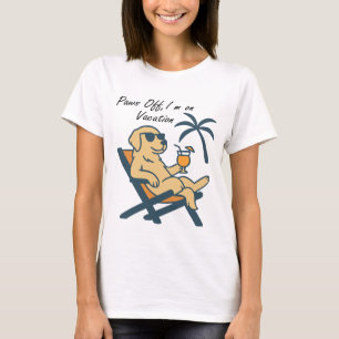 T-shirt Je suis sur un chien de vacances