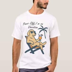 T-shirt Je suis sur un chien de vacances