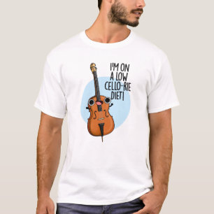 T-shirt Je suis sur un régime de violoncelle faible-rié am