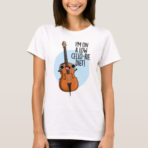 T-shirt Je suis sur un régime de violoncelle faible-rié am