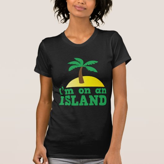 T-shirt Je suis sur une île (Devant)
