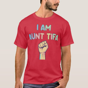 T-shirt je suis tante tifa créative drôle