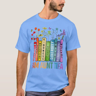 T-shirt Je suis tanteifa Droits de l'Homme Floral Femmes H