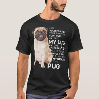 T-shirt Je Suis Ton Ami Chien Carlin Tu Es Ma Vie T