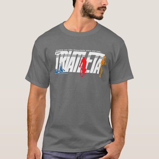 T-shirt Je suis triathlète (Devant)
