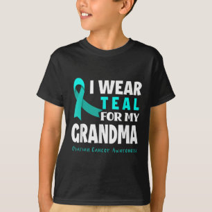 T-shirt Je Suis Turquoise Pour Mon Grand-Mère Pour Le Canc