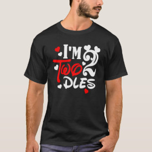 T-shirt Je suis Twodles 2e anniversaire Mouse Party 2e ann