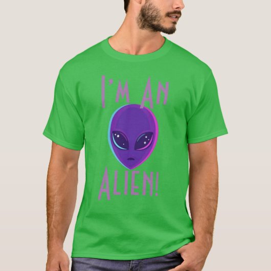 T-shirt Je suis un Alien (Devant)