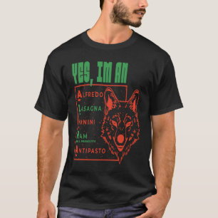 T-shirt Je suis un Alpha Italien Food