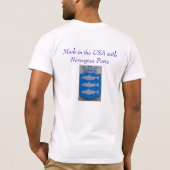 T-shirt Je suis un Américain norvégien (Dos)