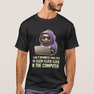 T-shirt JE Suis Un Analyste Commercial D'informatique Je F