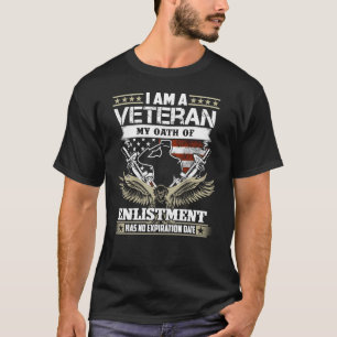 T-shirt je suis un ancien combattant mon serment d'enrôlem