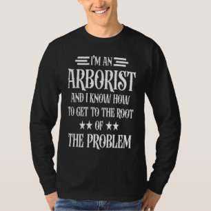 T-shirt Je suis un arboriste grimpeur d'arbres hommes bûch