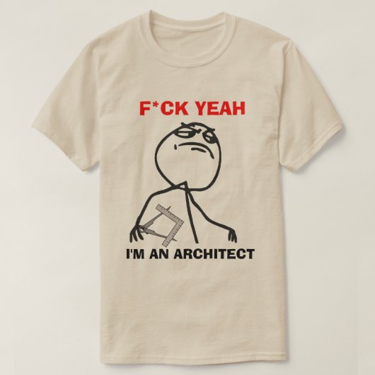 T-shirt Je suis un architecte (Design devant)