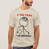 T-shirt Je suis un architecte (Devant)