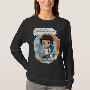 T-shirt Je suis un artiste, et je peins le monde avec des