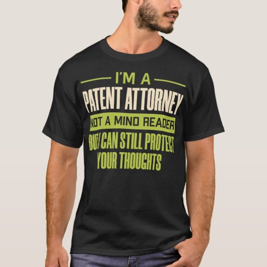 T-shirt Je suis un avocat en brevets pas un lecteur humori (Devant)
