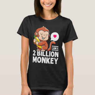 T-shirt Je Suis Un Bananier De 2 Millions De Singes Coeur