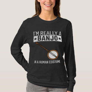 T-shirt Je Suis Un Banjo Dans Un Costume Humain Musique Ha