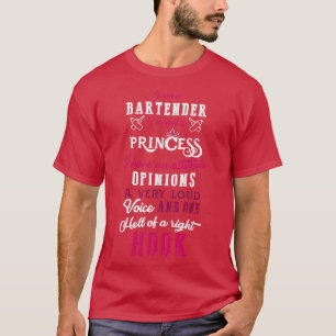 T-shirt Je Suis Un Bartender Ix27M Pas Une Princesse