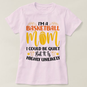 T-shirt Je suis Un Basketball Maman Mignonne Mère Ventilat