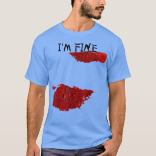 T-shirt Je suis un beau sanglant Splatter de Halloween Sar