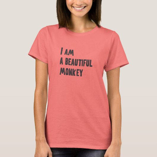 T-shirt Je suis un beau singe (Devant)