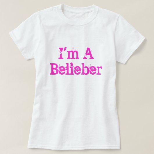 T-shirt Je suis un Belieber (Design devant)