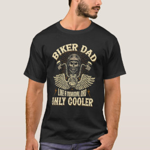 T-shirt Je suis Un Biker Papa Motorcycle Rider Papa Fête d
