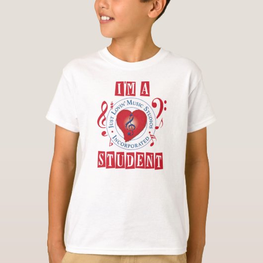 T-shirt Je suis un blanc de base de Hanes ComfortSoft® (Devant)