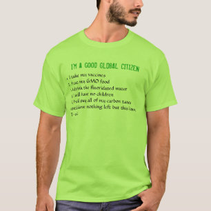 T-shirt Je suis un bon CITOYEN MONDIAL