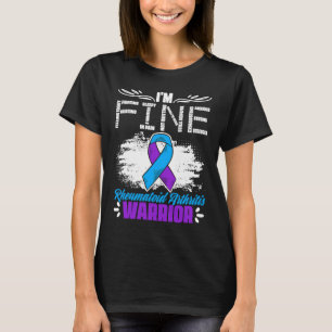 T-shirt Je suis un bon guerrier du ruban Rhumatoïde Arthri