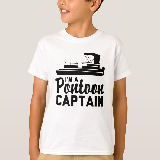 T-shirt Je suis un capitaine de ponton (Devant)