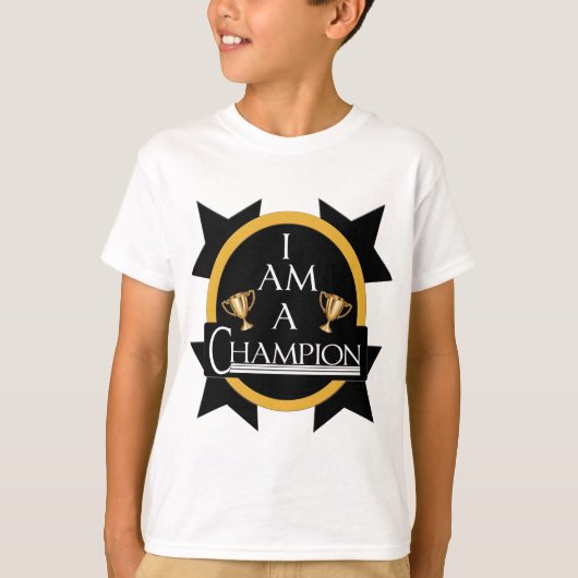 T-SHIRT JE SUIS UN CHAMPION (Devant)