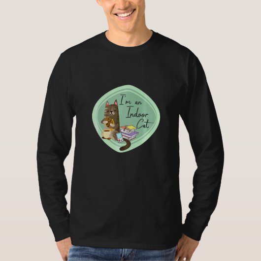 T-shirt Je Suis Un Chat Intérieur (Devant)