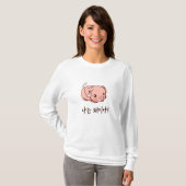 T-shirt Je suis un cochon en coréen - Cochon mignon (Devant entier)