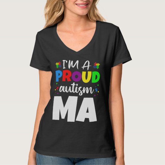 T-shirt Je Suis Un Coeur De Sensibilisation sur l'autisme  (Devant)