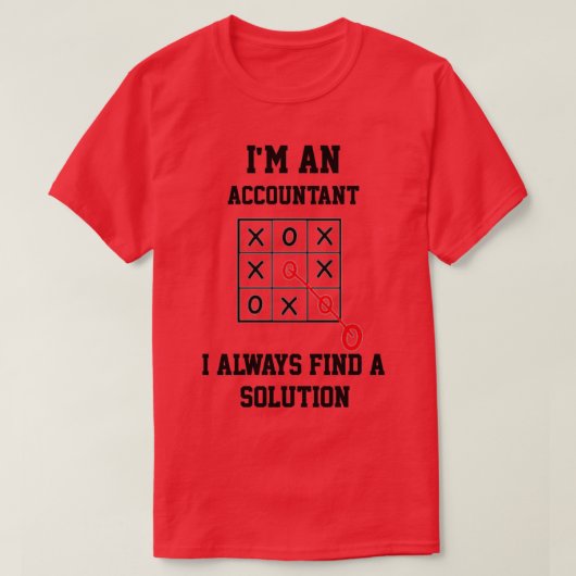 T-shirt Je Suis Un Comptable Je Trouve Toujours Une Soluti (Design devant)