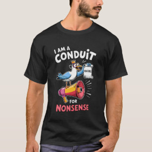 T-shirt Je Suis Un Conduit Pour Une Famille De Mouettes Dr