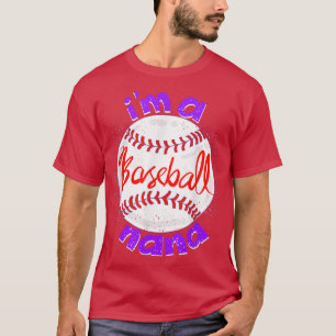 T-shirt Je suis Un Cool De Baseball Nana Bat Et Ball Grand