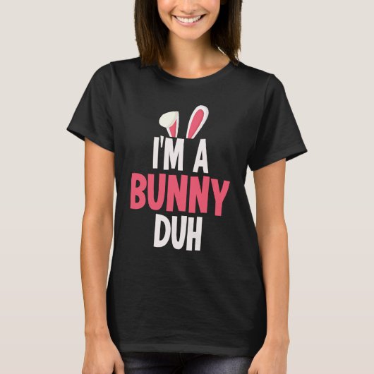 T-shirt Je suis un costume d'Halloween Bunny Duh (Devant)
