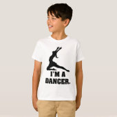 T-shirt Je suis un danseur (Devant entier)