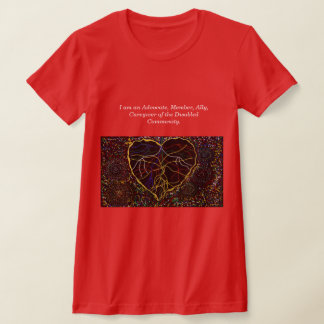 T-shirt Je suis un défenseur, un membre, un allié, un aida