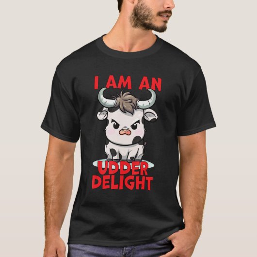 T-shirt Je Suis Un Délicieux Pun De Vache (Devant)