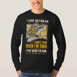 T-shirt Je suis un Détaillant de voiture Je ne m'arrête pa