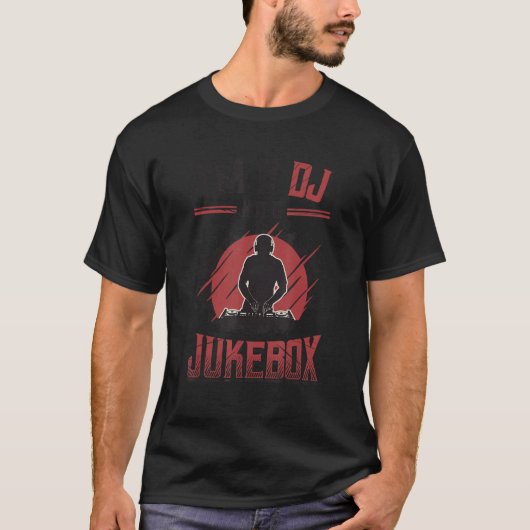 T-shirt Je suis un DJ pas un Jukebox Disk Jockey 3 (Devant)